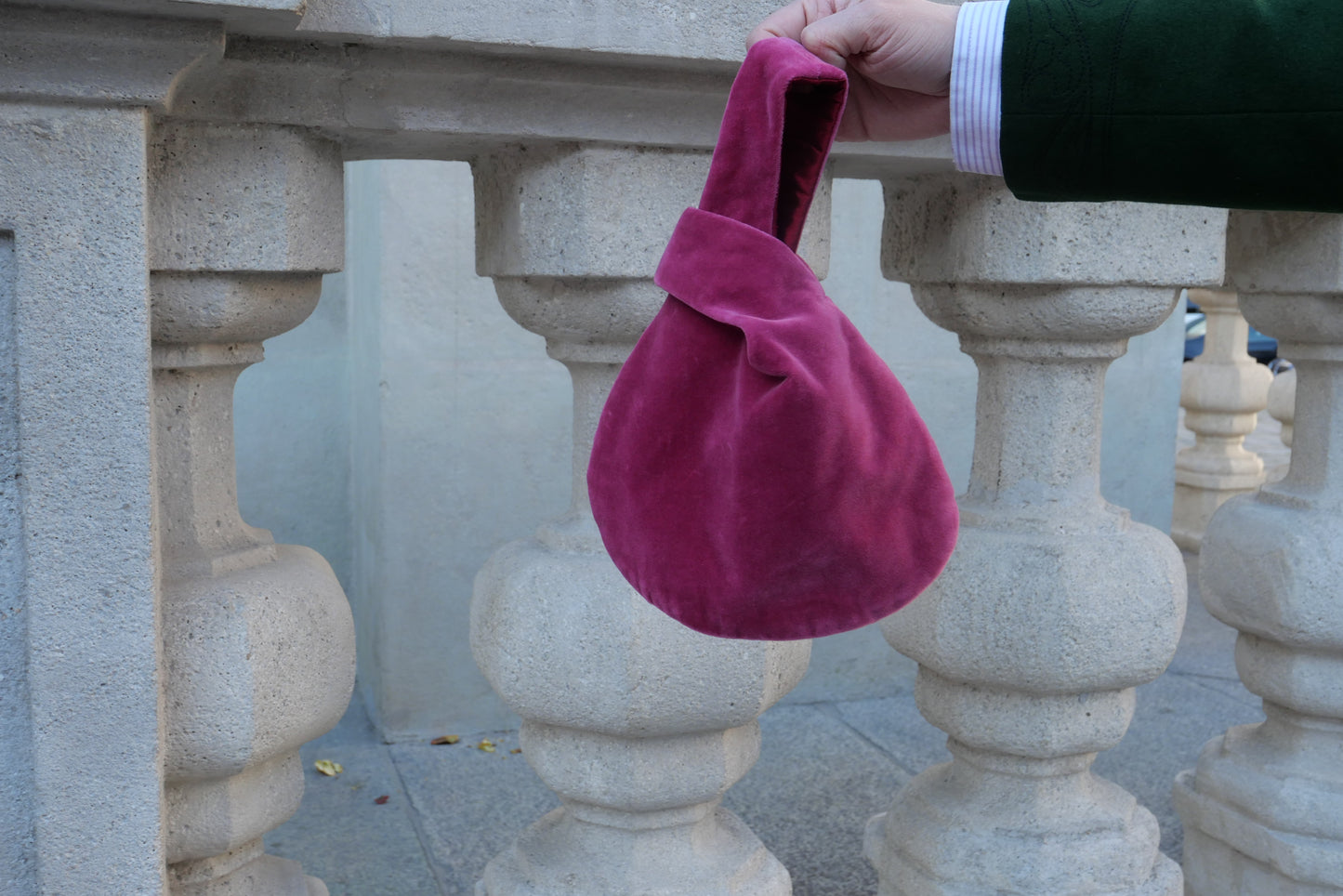 Rosa Antico Velvet Bag